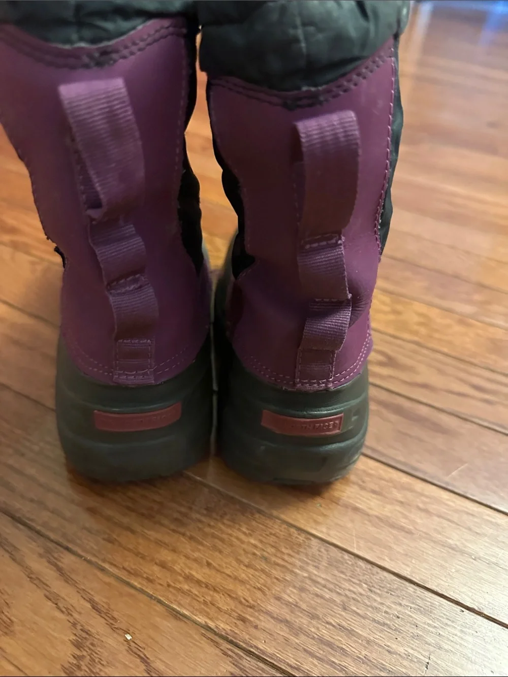 The North Face Kids Purple and Gray Snow Boots